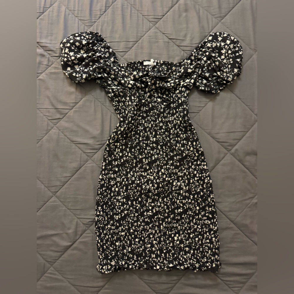 Fashion Nova Love Tree Black and White Floral Skirt - Picture 3 of 9
